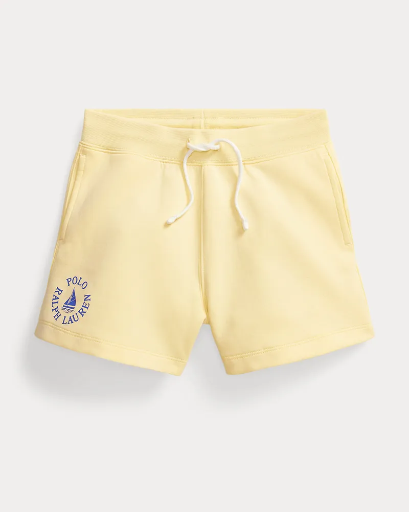 Ralph Lauren Doppelstrickshorts mit Segelboot-Logo Yellow