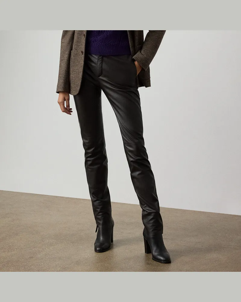 Ralph Lauren Hose Richie aus Lammleder Brown