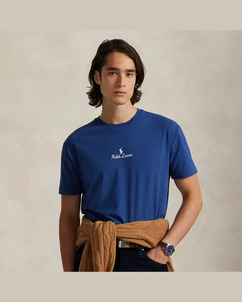 Ralph Lauren Classic-Fit Jersey-T-Shirt mit Logo Blue