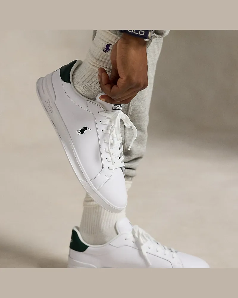 Ralph Lauren Berg-Sneaker Polo Sport aus Nubukleder White