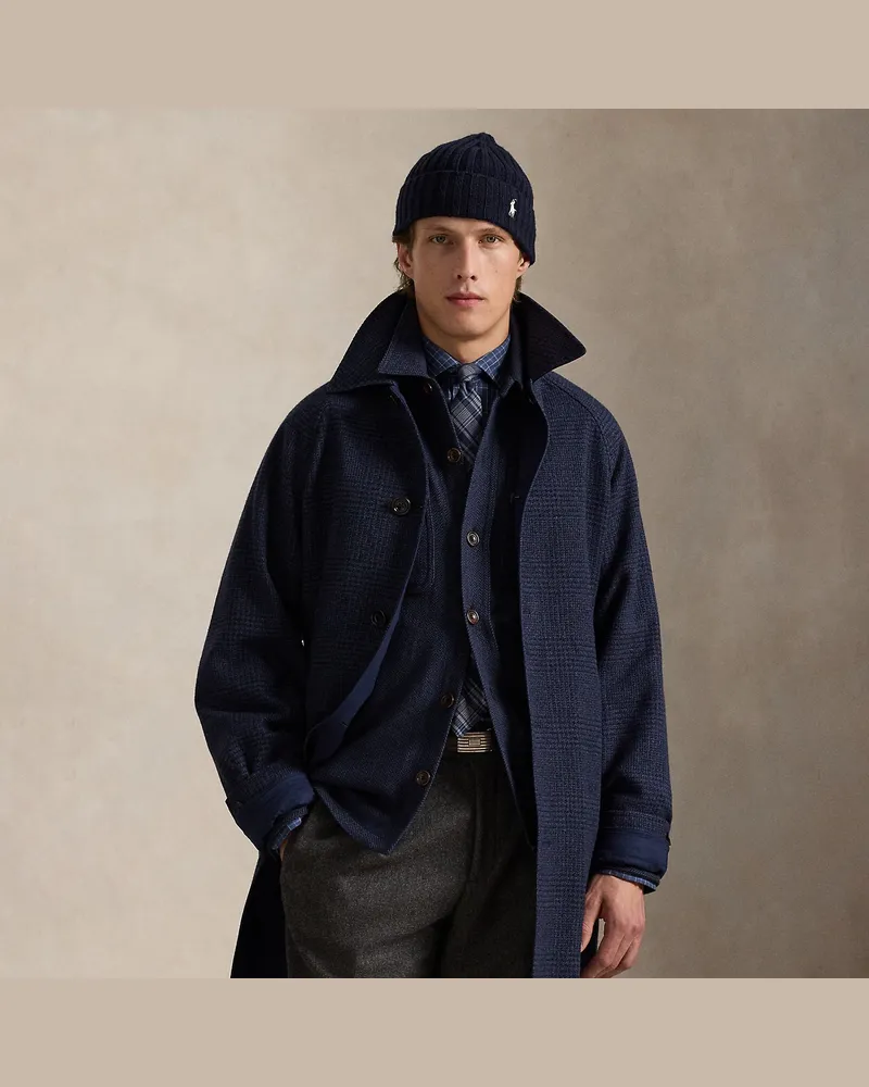 Ralph Lauren Wendbarer Balmacaan-Mantel Blue