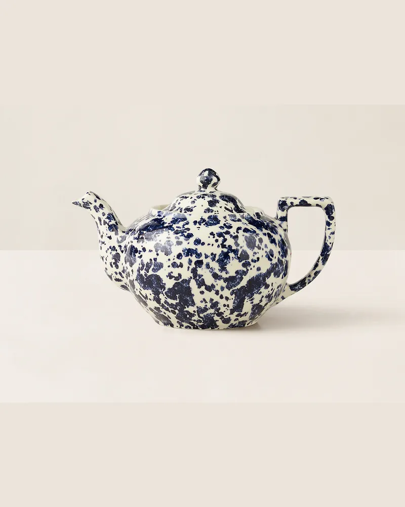 Ralph Lauren Home Teekanne Antique Marble Blue