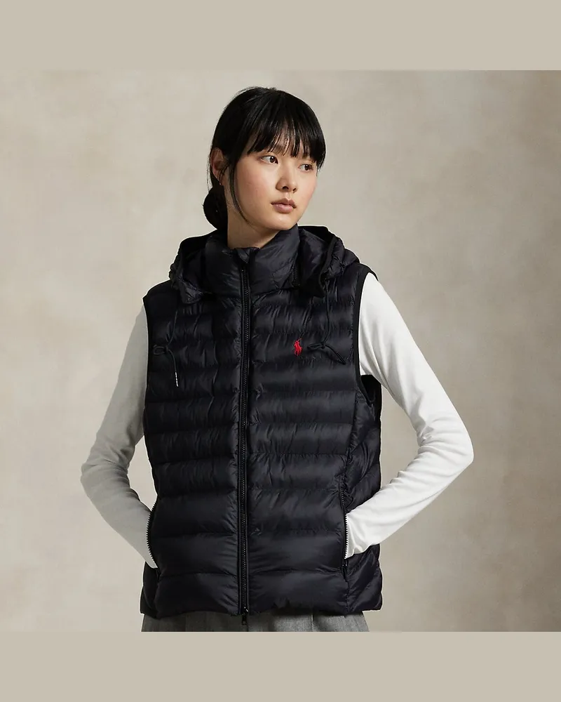 Ralph Lauren Wasserabweisende verstaubare Weste Black