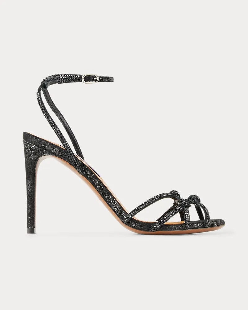 Ralph Lauren Metallic-Sandalette Kiera mit Verzierung Black