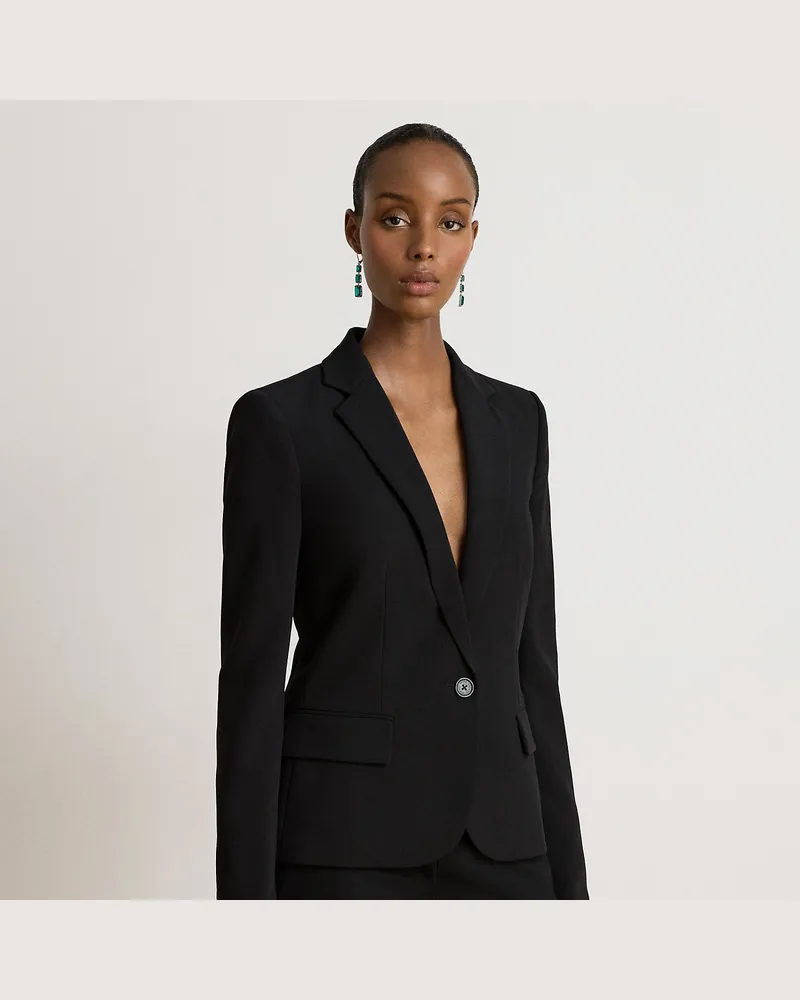 Ralph Lauren Blazer aus Stretch-Crêpe Black