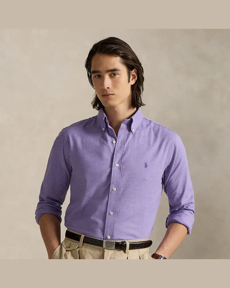 Ralph Lauren Custom-Fit Performance-Hemd aus Twill Purple