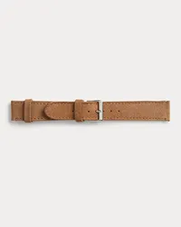 Ralph Lauren Uhrenarmband aus Rauwildleder Tan