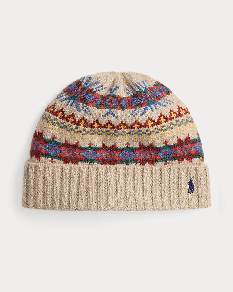 Ralph Lauren Mütze mit Fair-Isle-Muster Multi