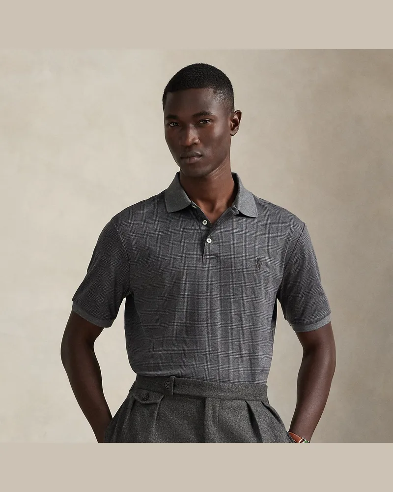 Ralph Lauren Custom-Slim-Fit Baumwoll-Poloshirt Grey