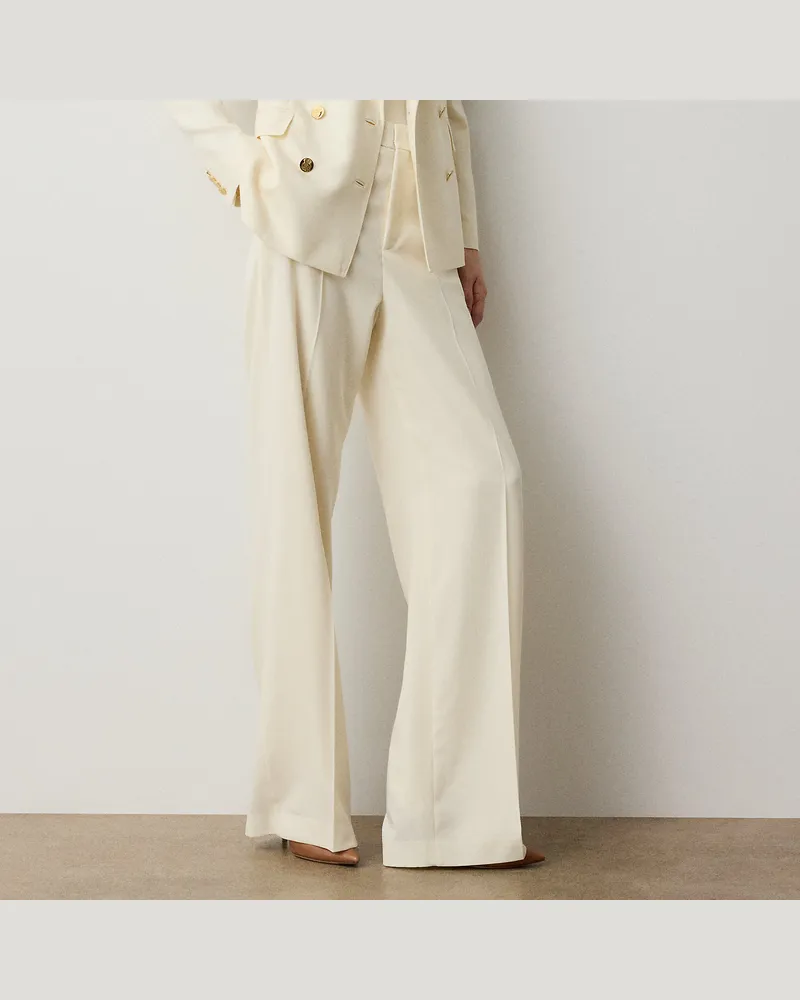 Ralph Lauren Hose Dean II aus Wollgabardine Cream