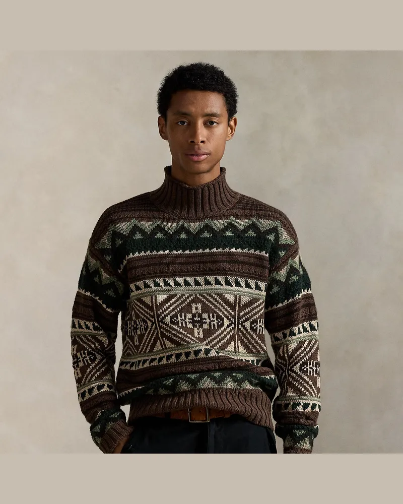 Ralph Lauren Pullover mit geometrischem Muster Brown