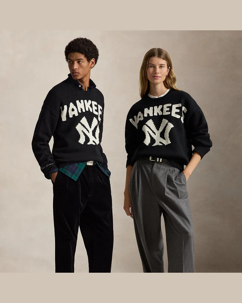 Ralph Lauren Pullover Polo  Ralph Lauren Lauren Yankees Black