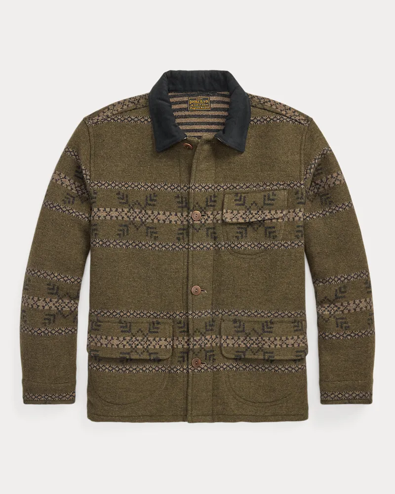 Ralph Lauren Beidseitige Jacquardjacke Brown