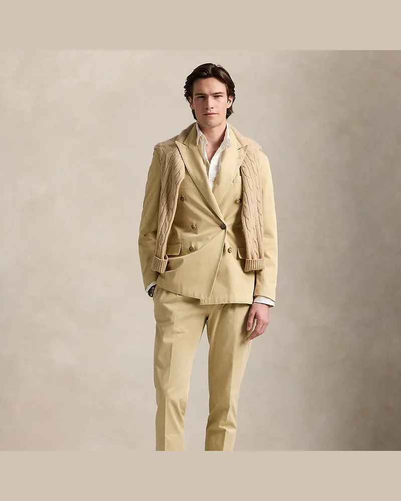 Ralph Lauren Anzughose aus Stretchchino Tan