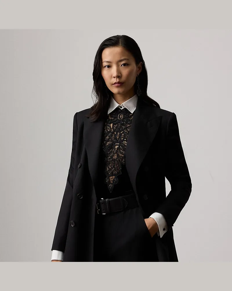 Ralph Lauren Jacke Varick aus Grain de Poudre Black