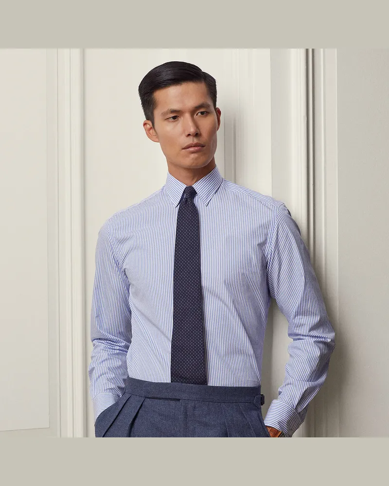 Ralph Lauren Popelinehemd mit Umschlagmanschetten Blue