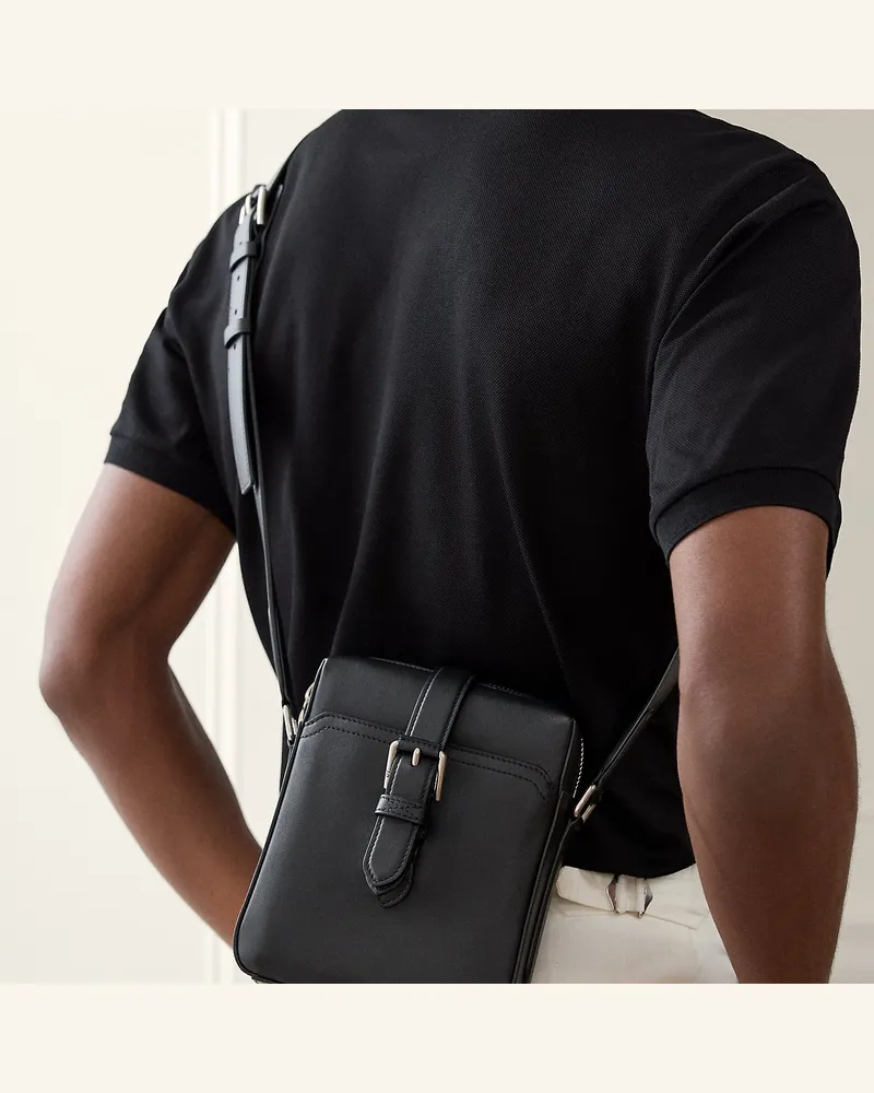 Ralph Lauren Umhängetasche Bedford aus Kalbsleder Black