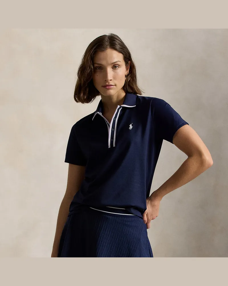 Ralph Lauren Tailored-Fit Poloshirt aus Jersey Blue