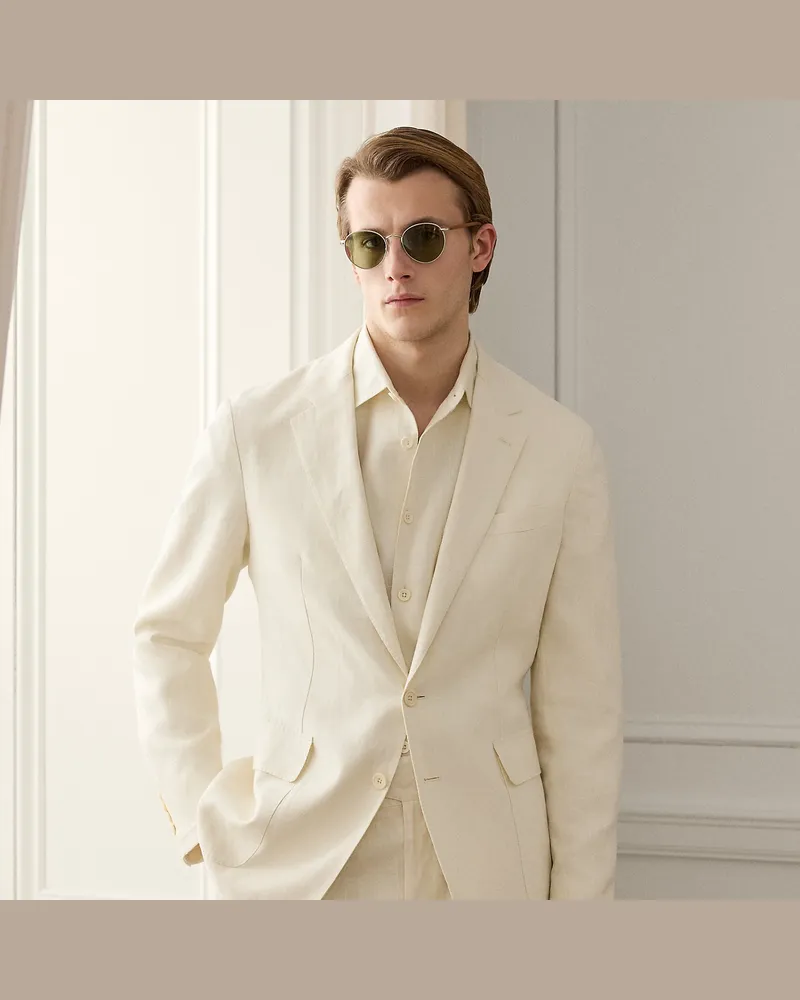 Ralph Lauren Handgeschneiderte Anzugjacke Hadley Cream