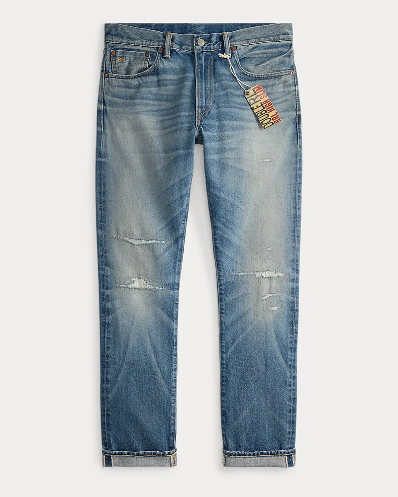 Ralph Lauren High-Slim-Fit Selvedge-Jeans Clearford Blue