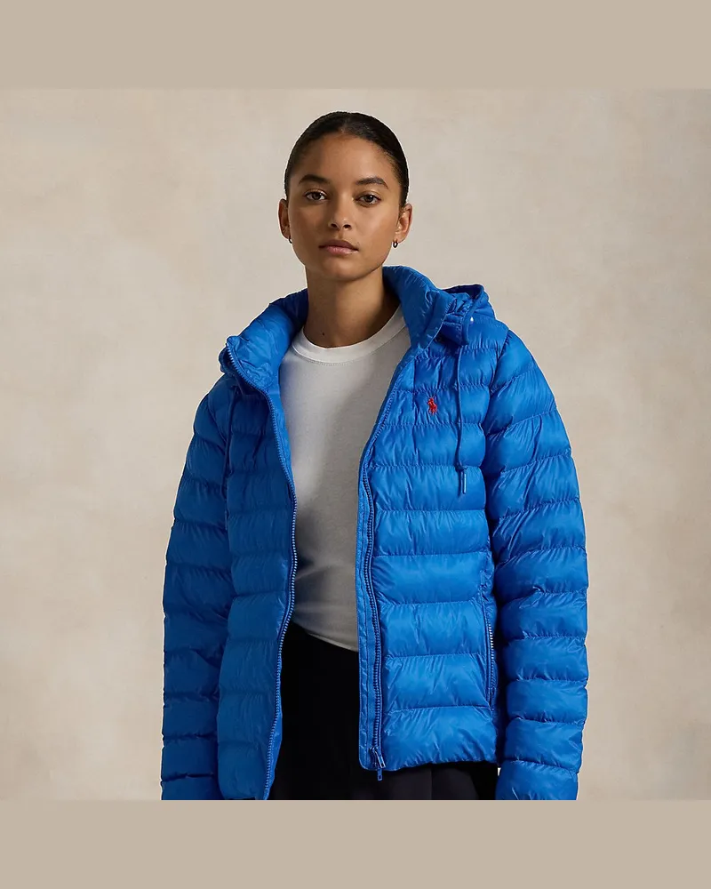 Ralph Lauren Wasserbeständige Kapuzenjacke Blue