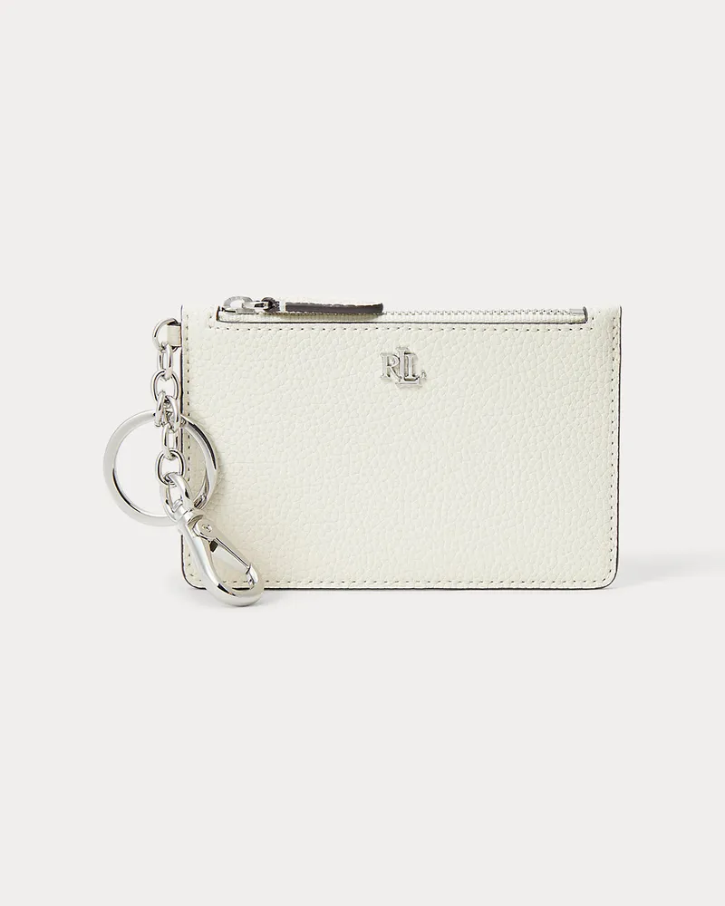 Ralph Lauren Kartenetui aus Narbenleder White
