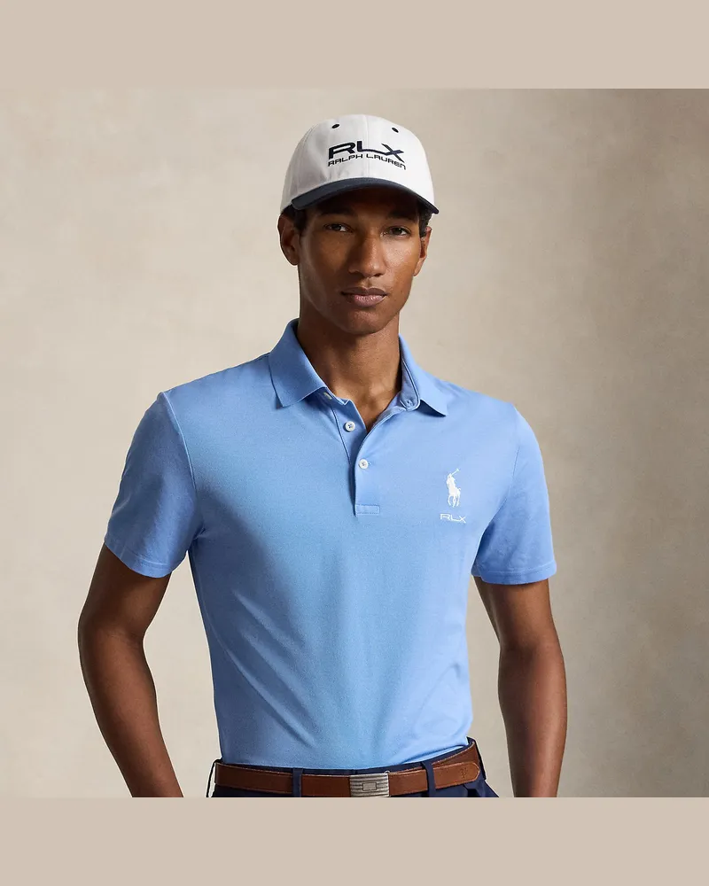 Ralph Lauren Tailored-Fit Performance-Poloshirt Blue