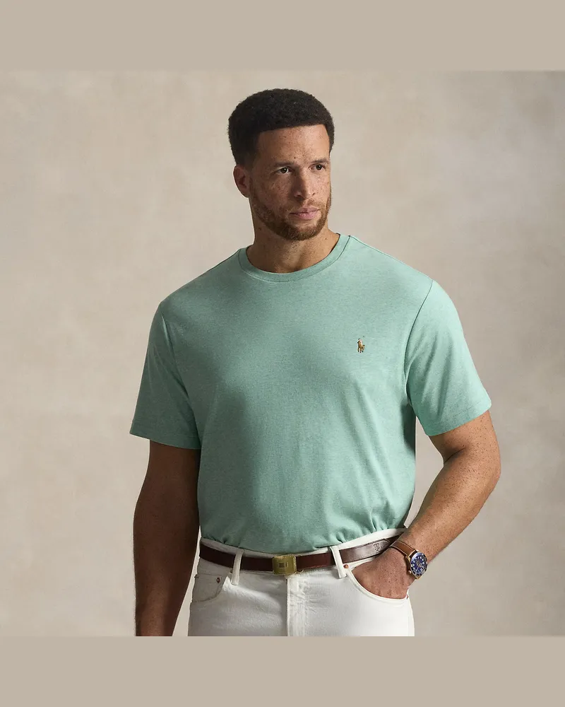 Ralph Lauren Große Größen - Rundhals-T-Shirt aus weicher Baumwolle Green