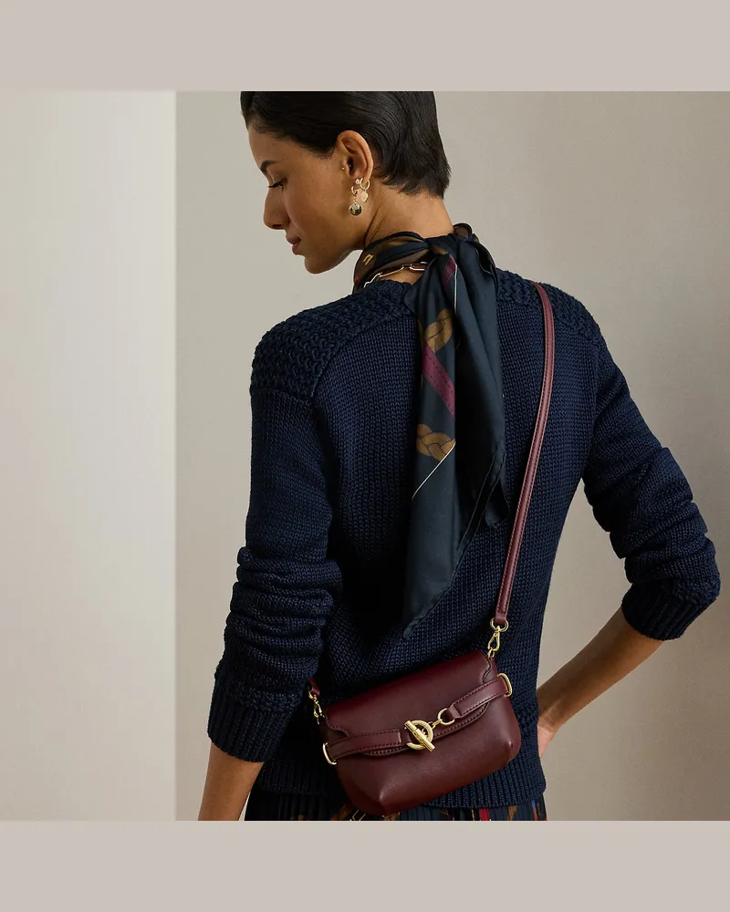 Ralph Lauren Kleine Umhängetasche Blaike aus Leder Red