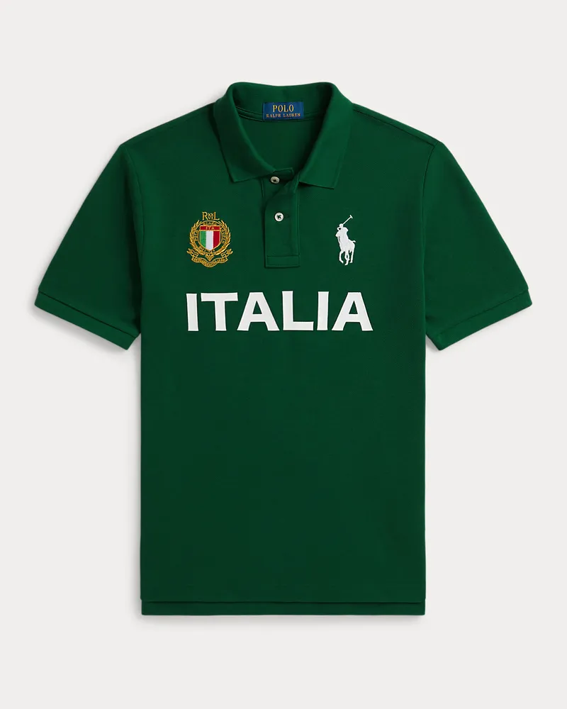Ralph Lauren Poloshirt Italien aus Baumwollpiqué Green