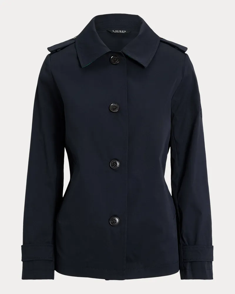 Ralph Lauren Trenchcoat aus Twill mit Wappenstickerei Blue