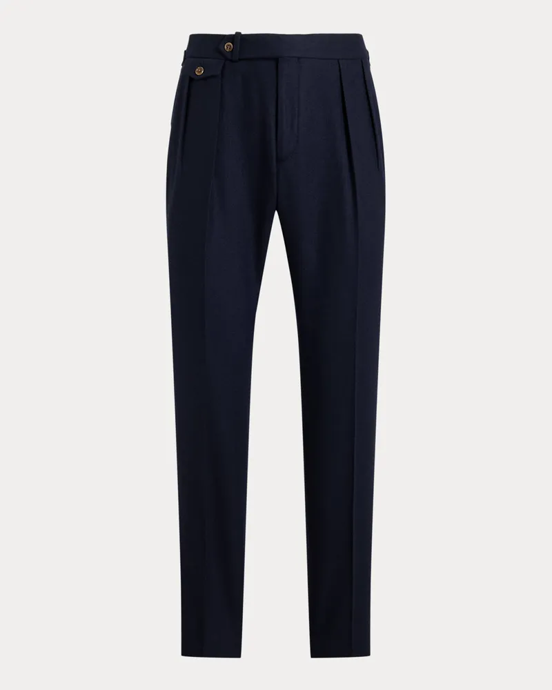Ralph Lauren Anzughose aus Wollflanell Blue