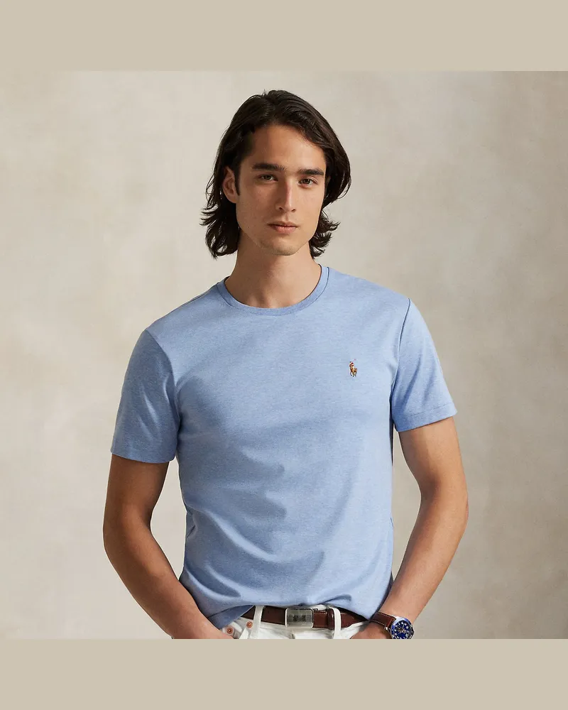 Ralph Lauren Weiches Custom-Slim-Fit T-Shirt Blue