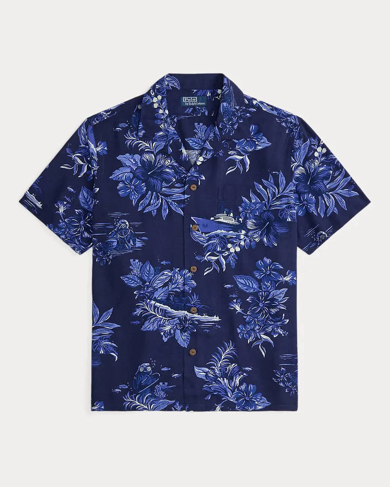 Ralph Lauren Classic-Fit Freizeithemd mit Tropenmotiv Blue