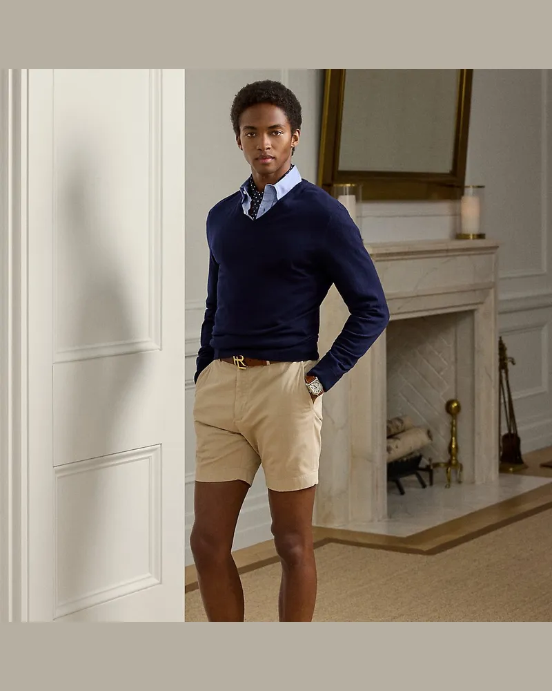 Ralph Lauren Handgeschneiderte Slim-Fit Chinoshorts Tan