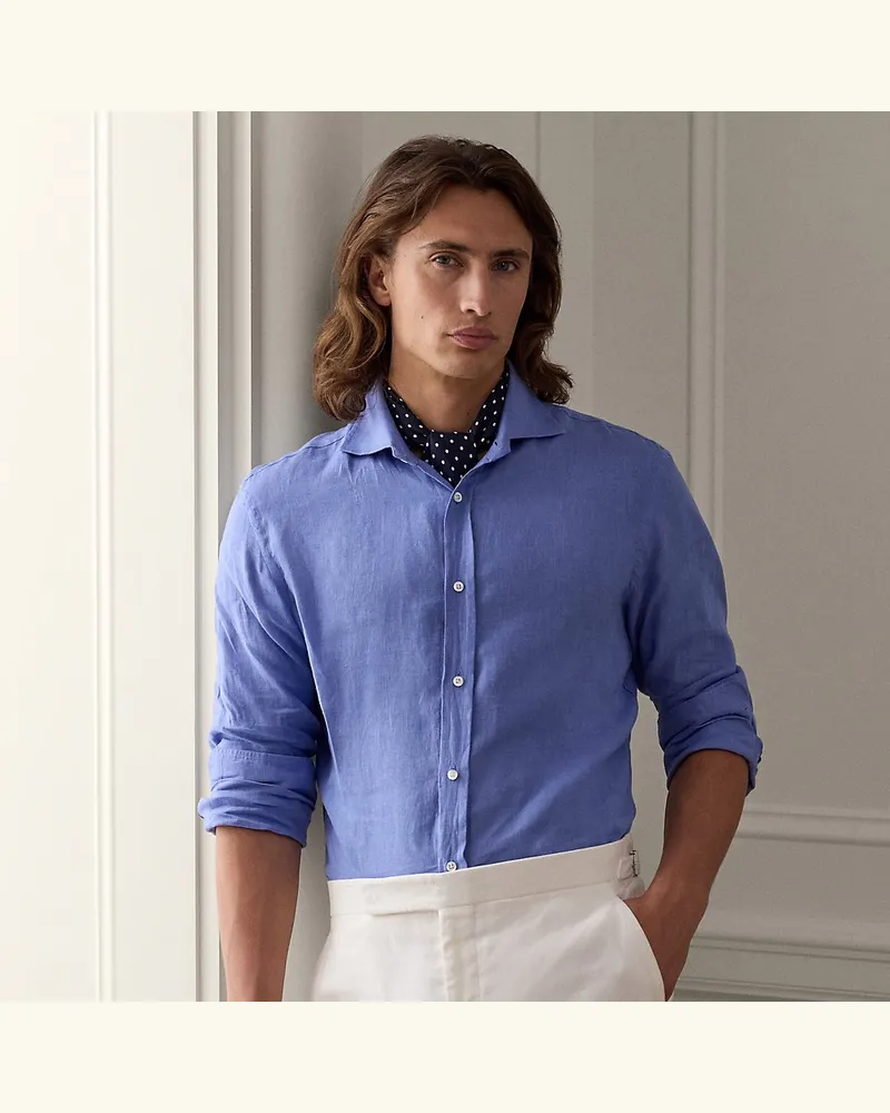 Ralph Lauren Leinenhemd Blue