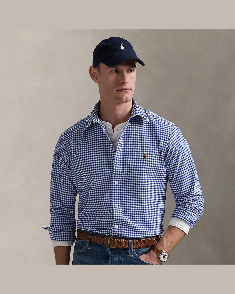 Ralph Lauren Custom-Fit Oxfordhemd Blue