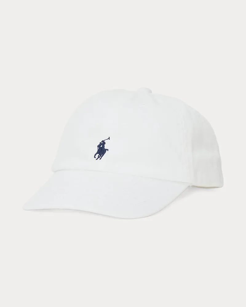 Ralph Lauren Baseballkappe aus Baumwollchino White