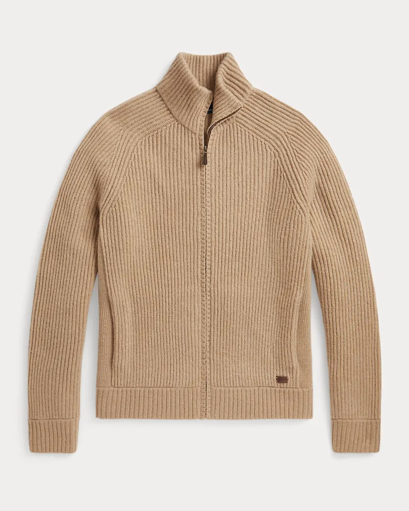 Ralph Lauren Strickjacke aus Wolle und Kaschmir Brown