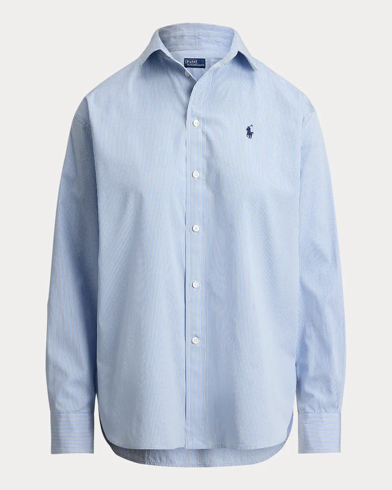 Ralph Lauren Relaxed-Fit Baumwollhemd mit Streifen Blue