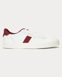 Ralph Lauren Gestreifter Sneaker Court Red