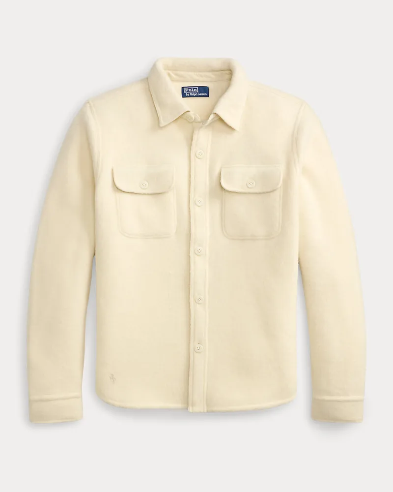 Ralph Lauren Hemdjacke aus gefilzter Wollmischung Tan
