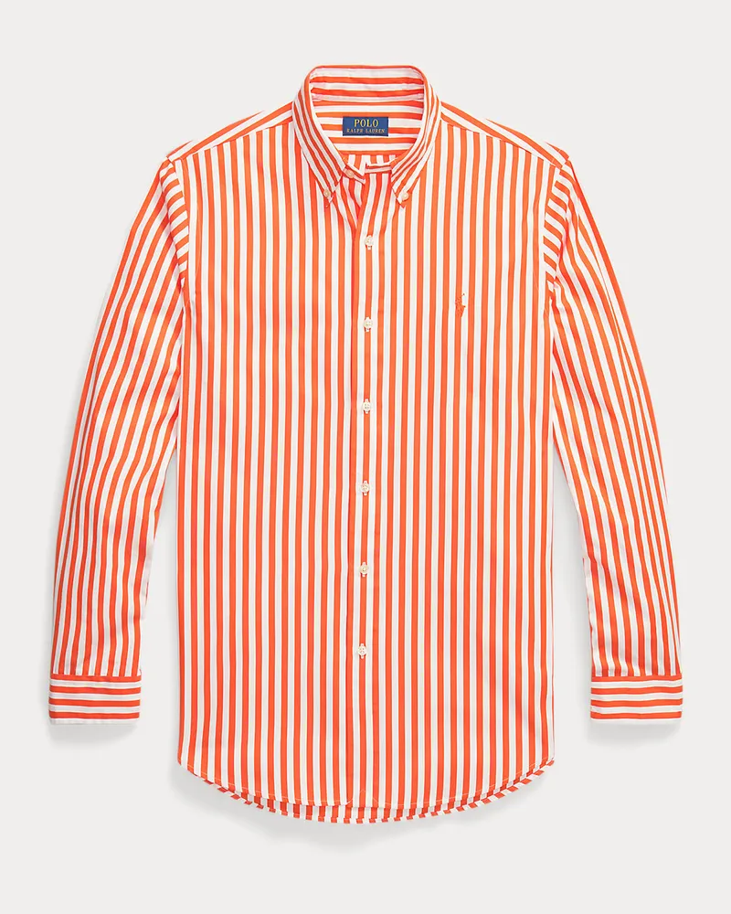 Ralph Lauren Classic-Fit Popelinehemd mit Streifen Orange