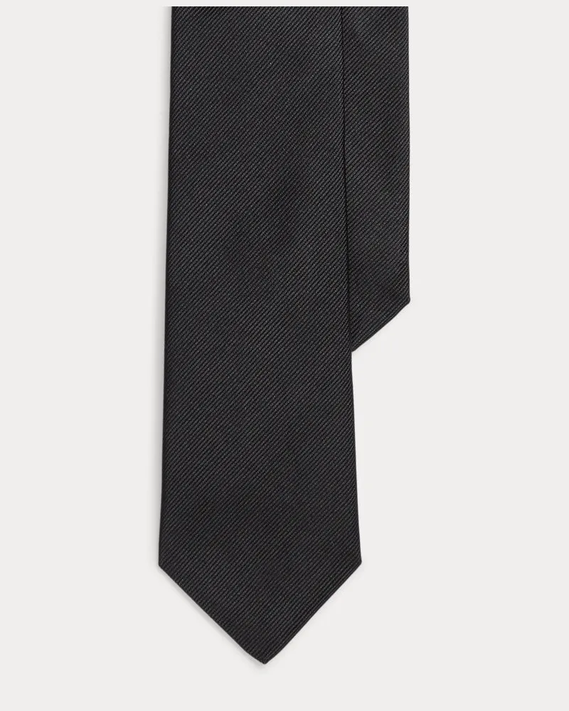 Ralph Lauren Krawatte aus Seidenrips Black