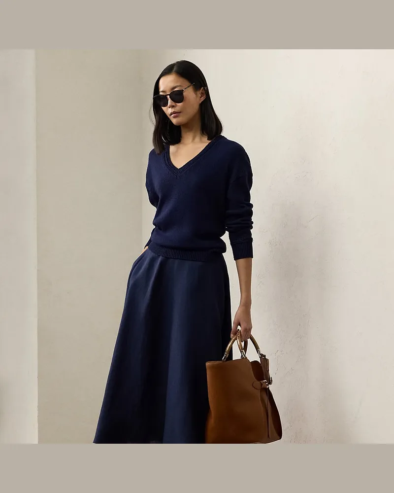 Ralph Lauren Rock Erica aus Leinen Blue