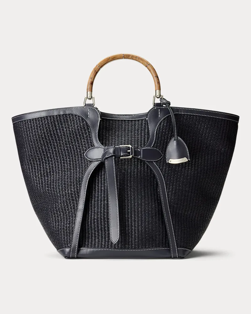 Ralph Lauren Die große geflochtene Tragetasche  Ralph Lauren Blue