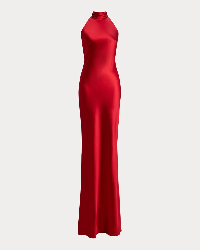 Ralph Lauren Abendkleid Chilton aus Stretchsatin Red