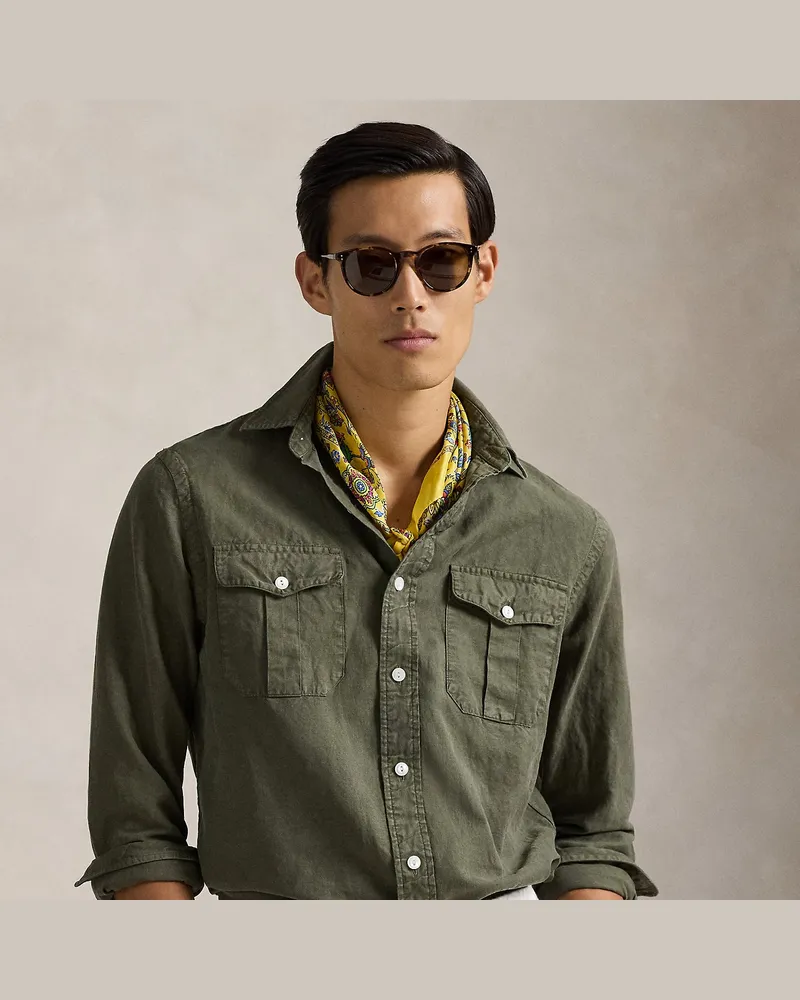 Ralph Lauren Classic-Fit Arbeitshemd mit Seide Green