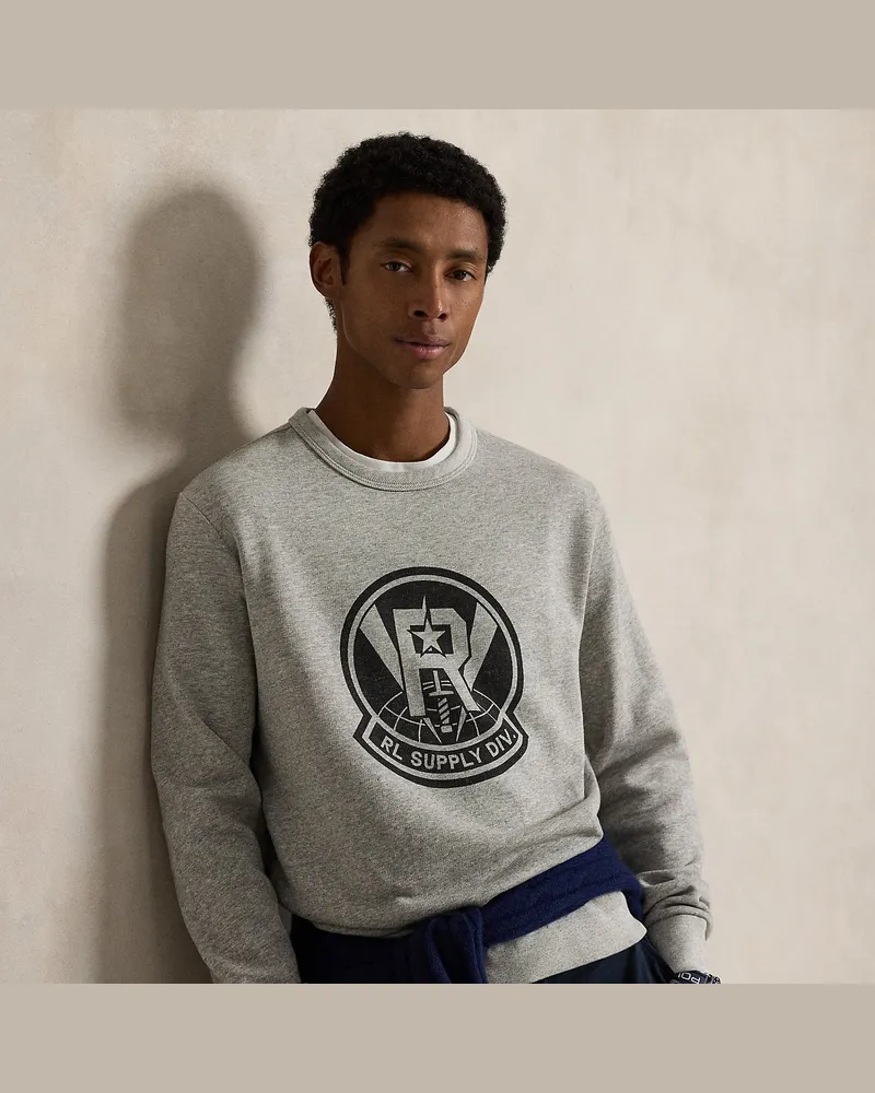 Ralph Lauren Fleece-Sweatshirt mit Grafik Grey