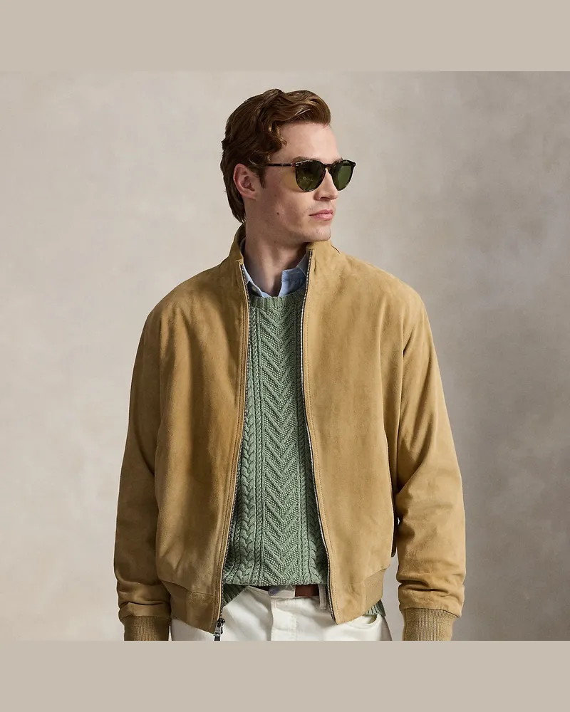 Ralph Lauren Die Wildlederjacke Charleton Tan